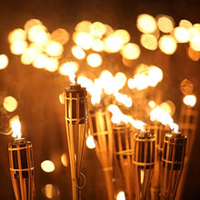 Carica l&#39;immagine nel visualizzatore di Gallery, Relaxdays Set da 10 Candele per Giardino, Fiaccola ad Olio in bambù, con...