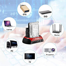 Carica l&#39;immagine nel visualizzatore di Gallery, Tccmebius TCC-S862-DE USB 2.0 a SATA IDE Dual-Bay HDD Disco Rigido Docking...