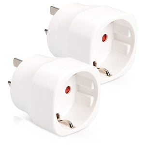 kwmobile Adattatore universale Australia Tipo I - 2x Australia/Cina, Bianco - Ilgrandebazar