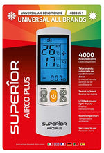Carica l&#39;immagine nel visualizzatore di Gallery, Superior AirCo PLUS - Telecomando universale per climatizzatori, 4000 codici