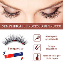 Carica l&#39;immagine nel visualizzatore di Gallery, Ciglia Finte Magnetiche, Eyeliner Magnetico Impermeabile e Set Di Ciglia...