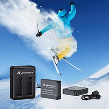 Carica l&#39;immagine nel visualizzatore di Gallery, Powerextra - 2 batterie ricaricabili da 1500 mAh e doppio caricatore USB...