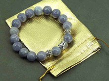 Carica l&#39;immagine nel visualizzatore di Gallery, Zen braccialetto etnico Thurcolas con perle di quarzo blu e perline Buddha... - Ilgrandebazar