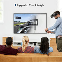 Carica l'immagine nel visualizzatore di Gallery, BONTEC Staffa TV per Televisori LCD LED Plasma Curvo da 26-65 Pollici, Ultrasottile Inclinabile Supporto TV da Parete fino a 55kg, Max VESA 400 x 400mm, Supporto TV Muro con Fascette per Cavi
