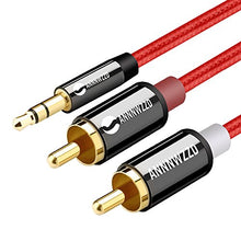 Carica l'immagine nel visualizzatore di Gallery, LINKINPERK Cavo Audio RCA Jack, Adattatore Jack 3.5mm a 2RCA 5M