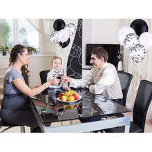 Carica l&#39;immagine nel visualizzatore di Gallery, Jovitec 30 Pezzi 12 Pollici Palloncini in Lattice di Bianco E Nero - Ilgrandebazar