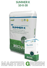 Carica l'immagine nel visualizzatore di Gallery, Bottos SUMMER K, Concime Fertilizzante pre-estivo e pre-invernale per Tappeto erboso, Antistress efficace per il prato(dose per 80mq), 2Kg