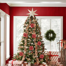 Carica l&#39;immagine nel visualizzatore di Gallery, FINDIR 12 Pezzi Fiori di Natale Rossi Fiori Artificiali Natalizi Stelle di Natale Decorazioni Natalizie Natale Glitter Poinsettia Fiori di Natale Artificiali per Albero di Natale