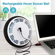 Carica l&#39;immagine nel visualizzatore di Gallery, Baztoy Pallone Calcio Fluttuante, Giocattoli Bambini Palla Ricaricabile da Casa con Luci LED Hover Soccer Ball Interno Compleanno Natale Regali per Ragazzi Ragazze Giochi Bimbi 3 4 5 6 7 8 9 10 Anni