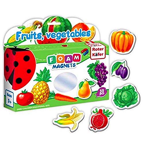 Magneti frigo per bambini FRUTTA & VEGGY 32 pz - Bambini 2 anni - Frutta... - Ilgrandebazar