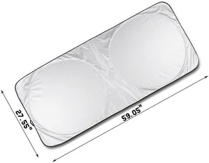 AODOOR Parasole per parabrezza, Parasole per la Parabrezza Anteriore, Ripiegabile per Evitare i Raggi del Sole, Protettore Contro i Raggi UV, 160 x 86 cm