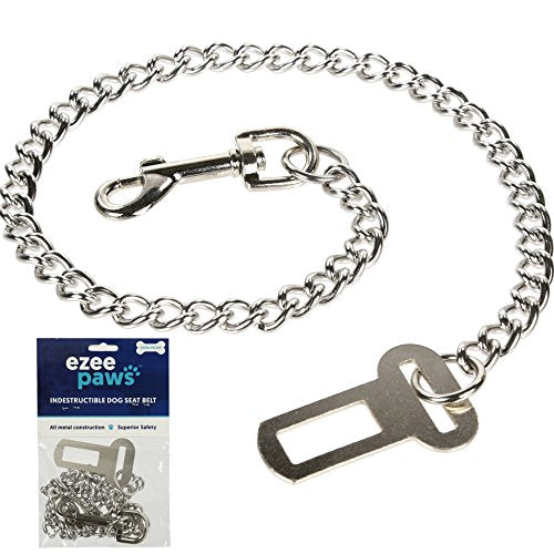 Ezee Paws, Cintura di Sicurezza in Metallo per Cani, a Prova di... - Ilgrandebazar