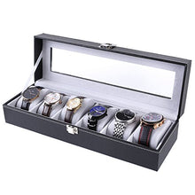 Carica l&#39;immagine nel visualizzatore di Gallery, FEMOR Scatola Porta Orologi per 6 orologi, Custodia Orologi, Cofanetto... - Ilgrandebazar