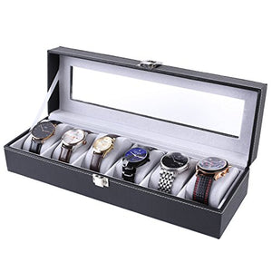 FEMOR Scatola Porta Orologi per 6 orologi, Custodia Orologi, Cofanetto... - Ilgrandebazar
