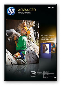 HP Advanced Glossy Photo Paper Q8692A, Confezione da 100 Fogli di Carta...