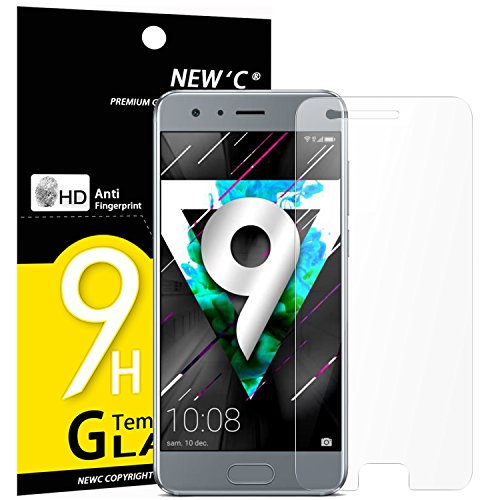NEW'C Pacco da 3 Pezzi, Pellicola Protettiva in Vetro Temperato per Honor 9