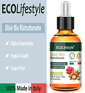 Olio di Ricino per Ciglia Capelli (50ml) Siero Allungante Pelle...