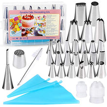 Carica l'immagine nel visualizzatore di Gallery, Decorazione Torta, Gyvazla 32 Pieces with 20 Punte in Acciaio Inox, 5 Grande...