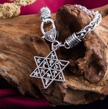 Carica l'immagine nel visualizzatore di Gallery, VASSAGO ebraica stella di David Esagramma 12 Tribes of Israel fascino... - Ilgrandebazar
