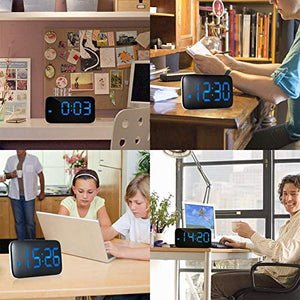 ALLOMN Sveglia Digitale, Controllo Vocale Orologio da Viaggio Verde - Ilgrandebazar