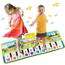 Carica l&#39;immagine nel visualizzatore di Gallery, EXTSUD Tappeto Musicale Bambini Tastiera Pianoforte Musichette Multicolore - Ilgrandebazar