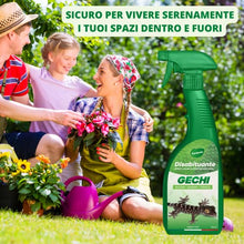 Carica l&#39;immagine nel visualizzatore di Gallery, Gardemia Disabituante Anti Gechi 750ml Spray Sgradito Azione Naturale Barriera Vegetale Che Disabitua Lucertole Rettili Casa Balcone Dissuasore Alternativa Eco a Repellente Veleno Naftalina Trappole