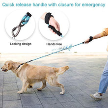 Carica l'immagine nel visualizzatore di Gallery, PETTOM Guinzaglio per Cane a Mani libere, guinzaglio 4 Piedi 120CM, Blu