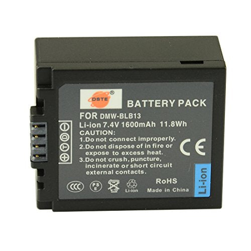 DSTE Ricambio Batteria per Panasonic DMW-BLB13 DMW-BLB13E DMW-BLB13GK Lumix...