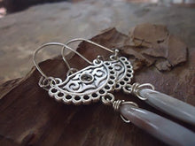 Carica l&#39;immagine nel visualizzatore di Gallery, ✿ TRIBALI FORI BOHO &amp; orecchini laterali STONE ✿