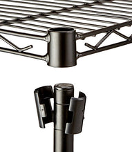 Carica l&#39;immagine nel visualizzatore di Gallery, AmazonBasics - Scaffalatura a 3 ripiani, su rotelle, Nero - Ilgrandebazar