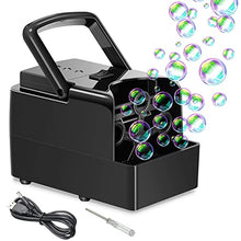 Carica l'immagine nel visualizzatore di Gallery, Macchina per Bolle, Soffiatore di Bolle Automatico, Creatore di Bolle Portatile Supporta Più Modalità di Alimentazione (Plug-in/Batterie/Power Bank) e Due Livelli di Velocità