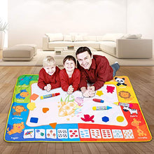 Carica l&#39;immagine nel visualizzatore di Gallery, SPLAKS Acqua Doodle Tappeto, Tappeto Magico Bambini 120 *90cm, con 6 Penne... - Ilgrandebazar