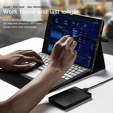 Carica l&#39;immagine nel visualizzatore di Gallery, UnionSine Hard Disk Esterno 2,5&quot; 500GB Ultra Slim Portatile USB3.0 SATA HDD Storage per PC, Macbook, PS4, PS5, Xbox series, Wii u, TV (Nero) HD2510