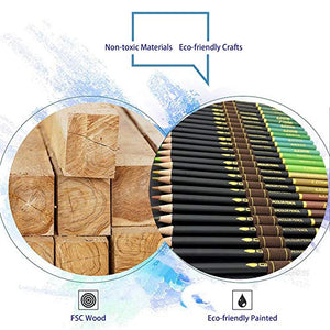 Matite Colorate Acquerellabili, Set da 72 Pezzi Multicolore in astuccio con... - Ilgrandebazar