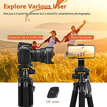 Carica l&#39;immagine nel visualizzatore di Gallery, Victiv Treppiede Fotocamera 165CM, 4.4KG Capacità CaricoTreppiede in...