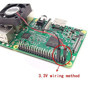 GCOA Custodia Raspberry Pi 3 B + con Ventola, dissipatori in Alluminio 3PCS,...