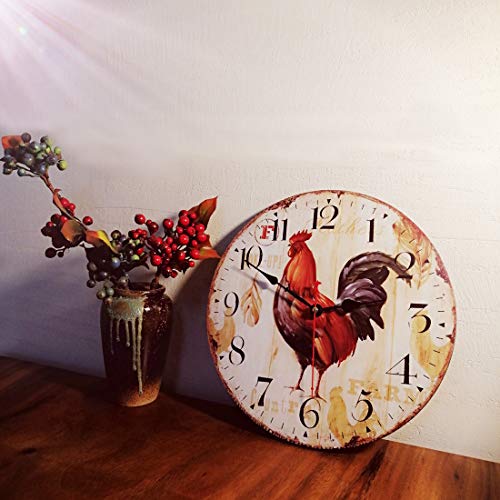 SKJIND - Orologio da parete cucina, in legno, 12''