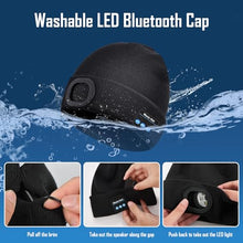 Carica l'immagine nel visualizzatore di Gallery, ZOOI Regalo Uomo, Idee Regalo Natale, Bluetooth Cappello con Luce LED Invernale Uomo, Idee Regalo Uomo Natale Originale, Regali papà/Uomo, Regalo Uomo Compleanno, Regali San Valentino per Lui