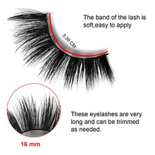 Carica l&#39;immagine nel visualizzatore di Gallery, Ciglia finte 4 paia - Riutilizzabile professionale Misura per tutti...