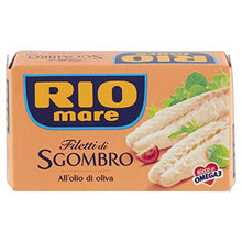 Carica l'immagine nel visualizzatore di Gallery, Rio Mare Filetti di Sgombro all'Olio Oliva, Ricchi 1 lattina da 125g