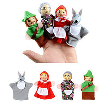 Carica l&#39;immagine nel visualizzatore di Gallery, Happy Cherry - 4 Pezzi Marionette da Dito Cute Cartoon Cappuccetto Rosso - Ilgrandebazar