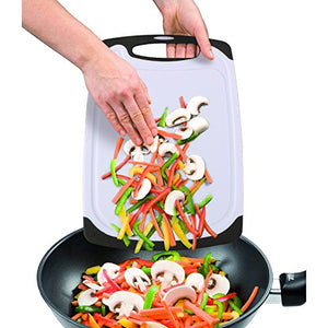 Vicloon Tagliere Rettangolare, Plastica con Bianco E Nero