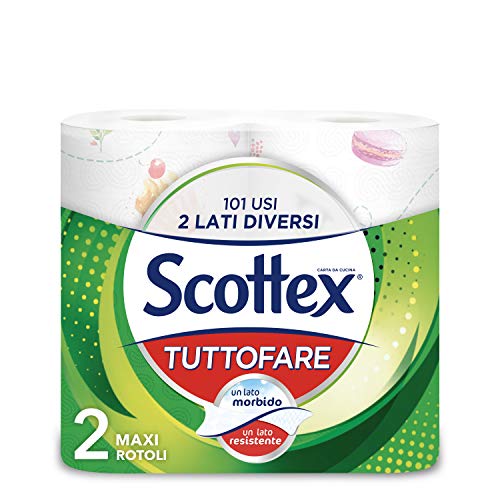 Scottex Tuttofare, Due Lati Diversi, 2 Maxi Rotoli - Ilgrandebazar