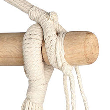Carica l&#39;immagine nel visualizzatore di Gallery, Chihee Sedia Amaca Super Grande sospesa Corda di Cotone Bianco Naturale