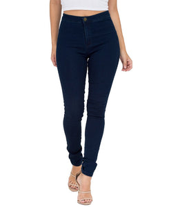 EASTDAMO Pantaloni attillati con elastico e vita alta per donna Piccolo Nero - Ilgrandebazar