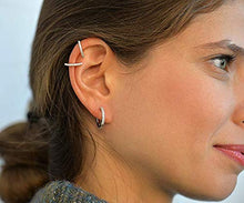 Carica l&#39;immagine nel visualizzatore di Gallery, SWEETV 925 Boucles d&#39;oreilles in argento sterling pour femmes filles Argento - Ilgrandebazar