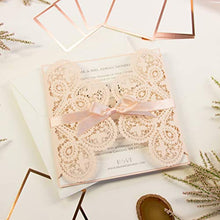 Carica l&#39;immagine nel visualizzatore di Gallery, 50 CARTE CONFEZIONE Carta pesca brillante con busta partecipazioni... - Ilgrandebazar