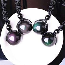 Carica l&#39;immagine nel visualizzatore di Gallery, Schneespitze 4 Pcs Ossidiana Ciondolo Collana,Pendente Naturale Collana... - Ilgrandebazar