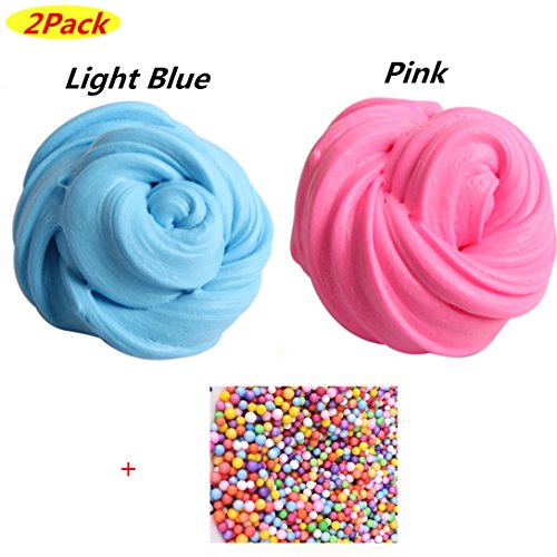 COSORO Slim lanuginoso Kit -2Pack Putty Floam Slime Sensory Rosa + Azzurro - Ilgrandebazar