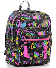 Carica l&#39;immagine nel visualizzatore di Gallery, Seven Zaino Scuola Extra Fit, Nero Fantasia, Iridescent, Zaino Doppio Scomparto Super Capiente Con Maxi Tasca Frontale Con Organizer Per Piccoli Accessori, Scuola &amp; Tempo libero, Bambine e Ragazze